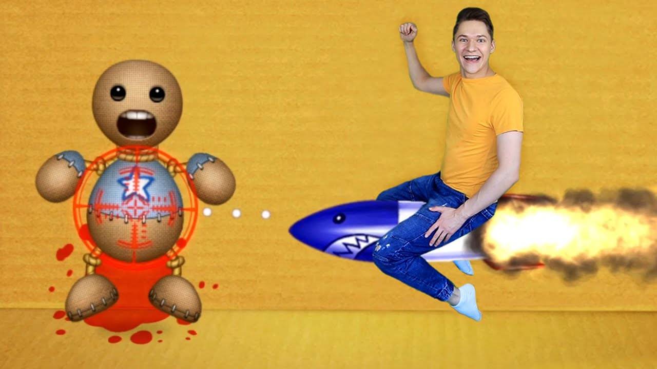 Я в Игре Kick the Buddy в Реальной Жизни №9 Ракета смотреть онлайн