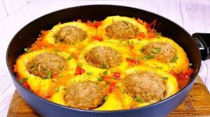 СУПЕР СЫТНЫЙ ОБЕД НА СКОВОРОДЕ ИЗ ПРОСТЫХ ПРОДУКТОВ 🍳🔥 Обалденный рецепт обеда из Беларуси!