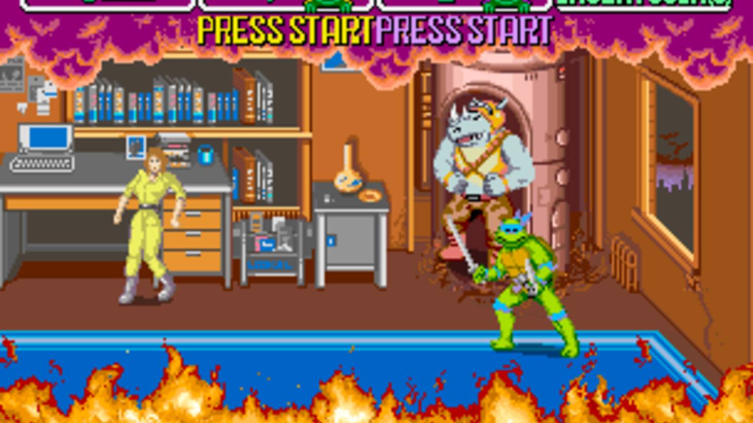 Teenage Mutant Ninja Turtles (Arcade) - Полное прохождение аркадной версии (100%) (LongPlay) смотреть онлайн