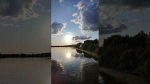 5 июля Закат на реке
