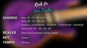 Thick Heavy Hard Rock Backing Track For Guitar In E Minor