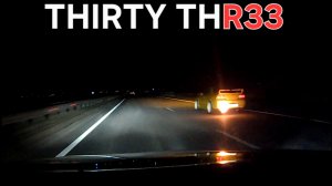Nissan Skyline R33 проезд с отстрелом выхлопа (run, shot)
