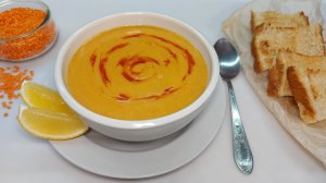 Суп-пюре из чечевицы. Вкусный суп за 30 минут