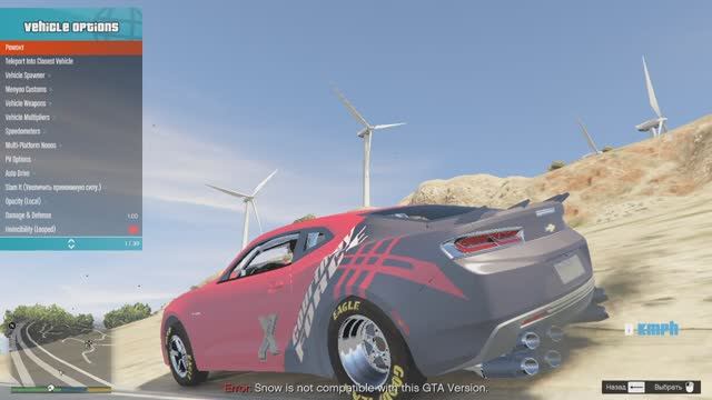 Chevrolet Performance COPO Camaro Courtney Force Concept краш и тест драйв супер масл кара в гта 5