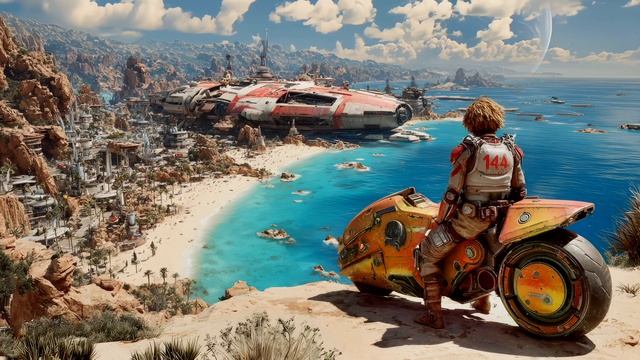 Timewarp Beautiful Hopepunk Sci Fi Ambient Music ✨🎧 for Calm Focus (3Hz Binaural Beats)
