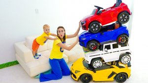 Влад и Ники. Крис и магические превращения детских машинок! Видео для детей.