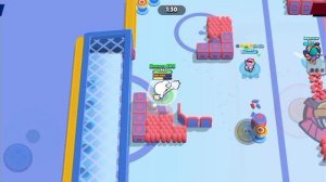 Играю в Brawl Stars за Мортиса в режиме "Аэробой"