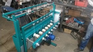 Автоматическая намотка шпагата на тепличные катушки – 6-постовая версия