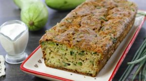 Вместо хлеба для закусок. КЕКС ИЗ КАБАЧКОВ, С СЫРОМ И ЛУКОМ