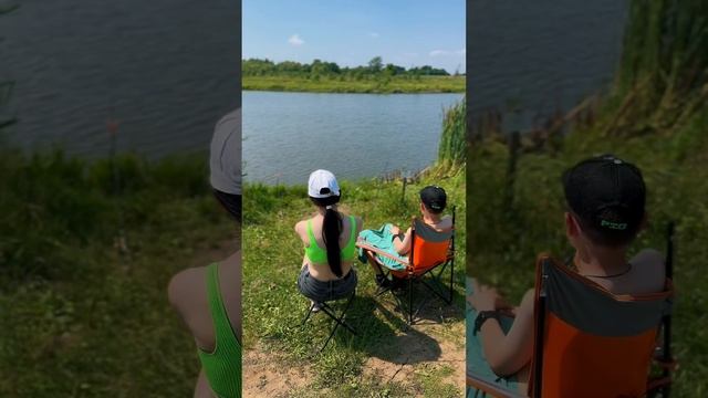 Идеальный выходной строителя - семья, шашлык, река.