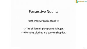 33 - Possessive