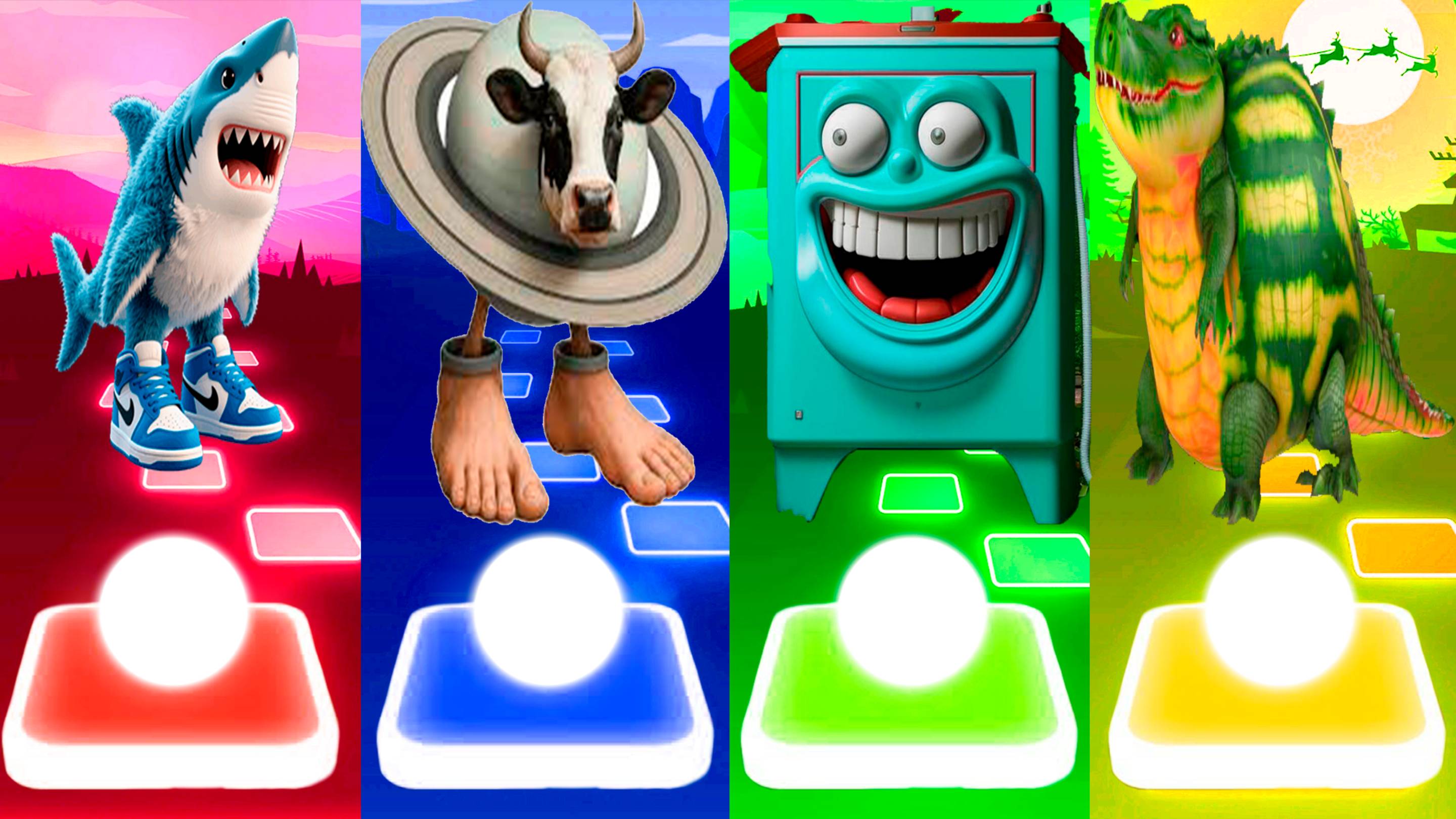 ТРАЛАЛЕРО ТРАЛАЛА 🆚 ЛАВАКА САТУРНИТА 🆚 БОМ БОМ БОМ ГАЗУН 🆚 ГЛОРБО ФРУТОДРИЛО | Tiles Hop №44