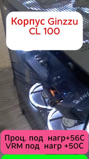 Корпус Ginzzu CL 100 отзыв по эксплуатации