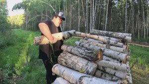 Засадили трактор в болото