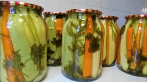 Маринованные Хрустящие Кабачки на Зиму! Ароматный и очень вкусный рецепт