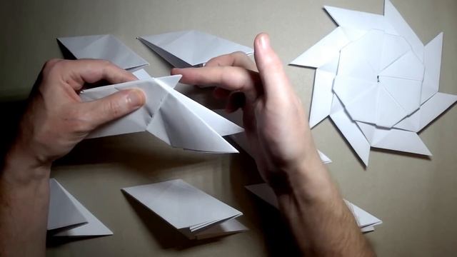 Сделай сам Как сделать восьмиконечную звезду-трансформер оригами из бумаги А4