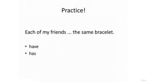 32 - SubjectVerb Agreements