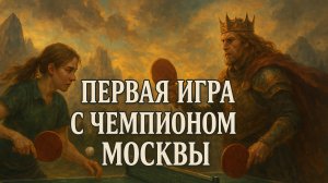 Первая игра по настольному теннису