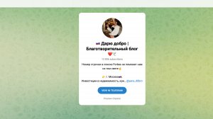 Телеграм-канал Дарю Добро — фонд помощи или красивый фасад?