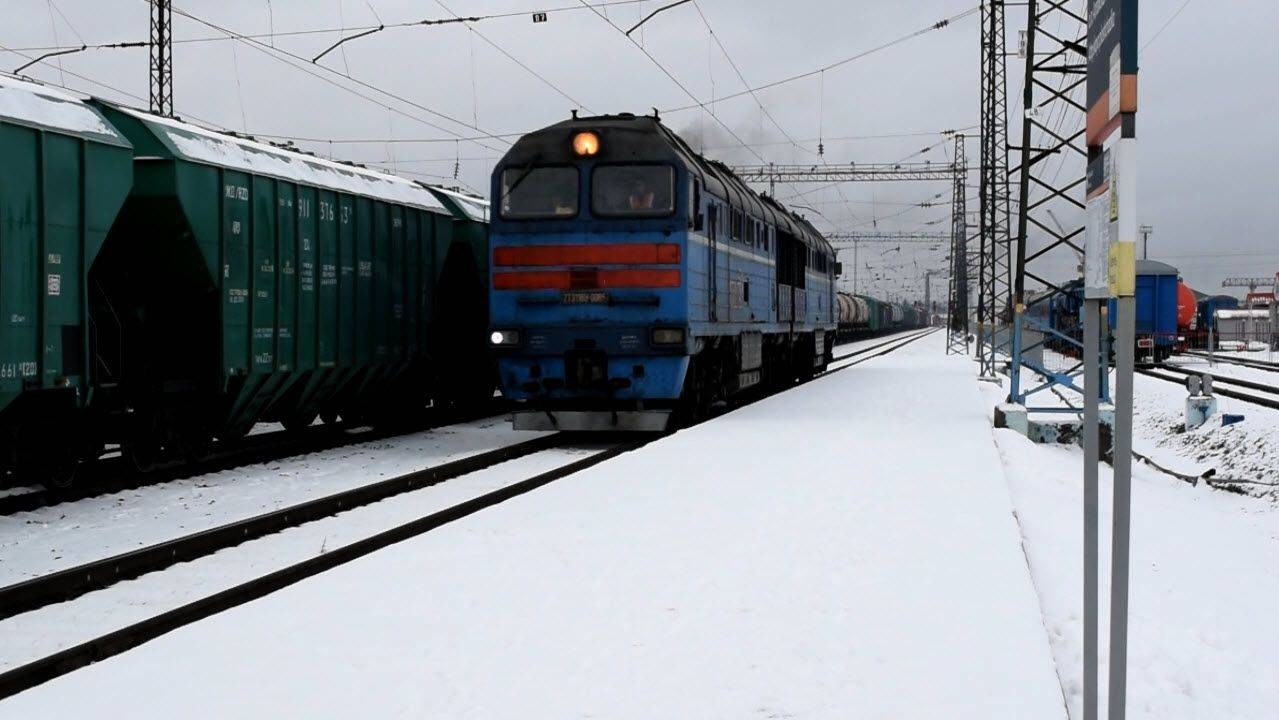 Тепловоз 2ТЭ116У-0065. Резервом с приветливой бригадой.