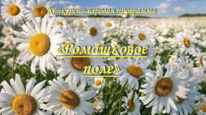 Конкурсно-игровая программа «Ромашковое поле»
