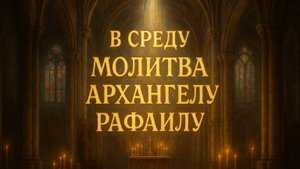 В среду Молитва Архангелу Рафаилу
