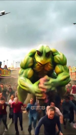 🐱💥🐸Kitten Becomes a giant MONSTER FROG🐾😲#animation #supercattales #catfunny #cat #supercattales