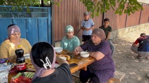 05-07-2025 г. Сегодня на улице Энгельса а.Егерухай жителями дружно готовился Ашура