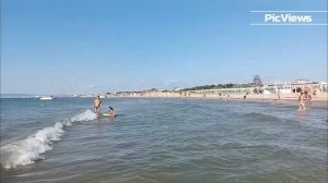 Анапа пляж Витязево сегодня 5 июля 2025. Море, погода в Анапе сейчас. Есть ли мазут на пляжах Анапы
