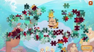 Три Богатыря и Морской Царь Морской Царь мультик игра для детей пазлы