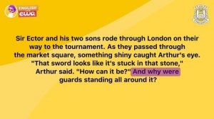 A Simple Story in English Level 3 (with subtitles)    King Arthur  Audiobook ⚔️