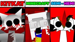 INCREDIBOX SPRUNKI ⛏️🍫 | MINECRAFT vs SEMI-HEMI vs KITKAT! 🎮🤪 СУМАСШЕДШИЙ КОКТЕЙЛЬ!