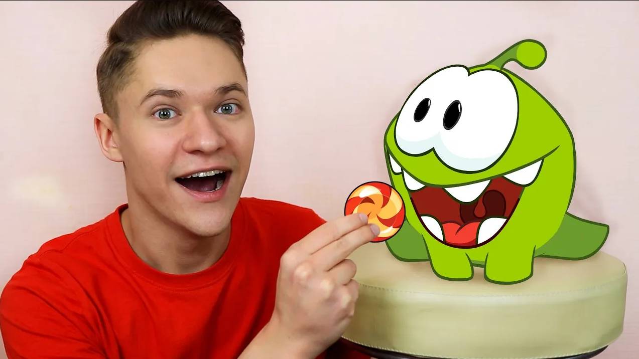 Настоящий Ам Ням из Игры Cut The Rope смотреть онлайн