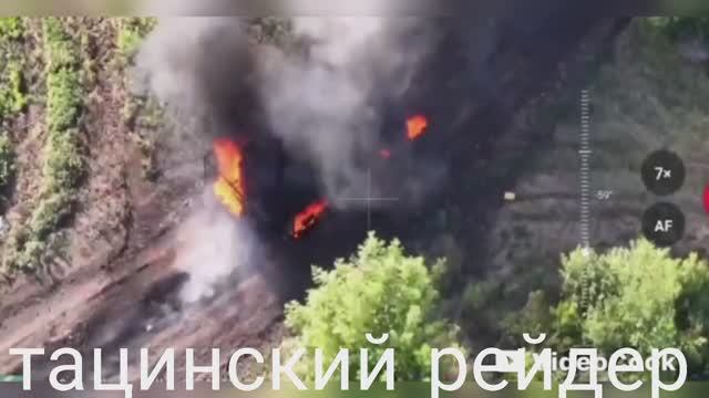 🔥 Уничтожение техники с живой силой, гексокоптеров типа "Баба яга" на Южно-Донецком направлении