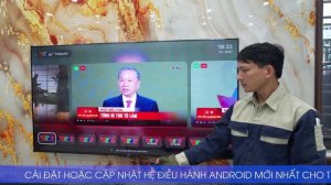 Lắp tivi xiaomi A Pro 65 inches cho khách hàng tại Văn Tra, Vĩnh Khê, An Đồng