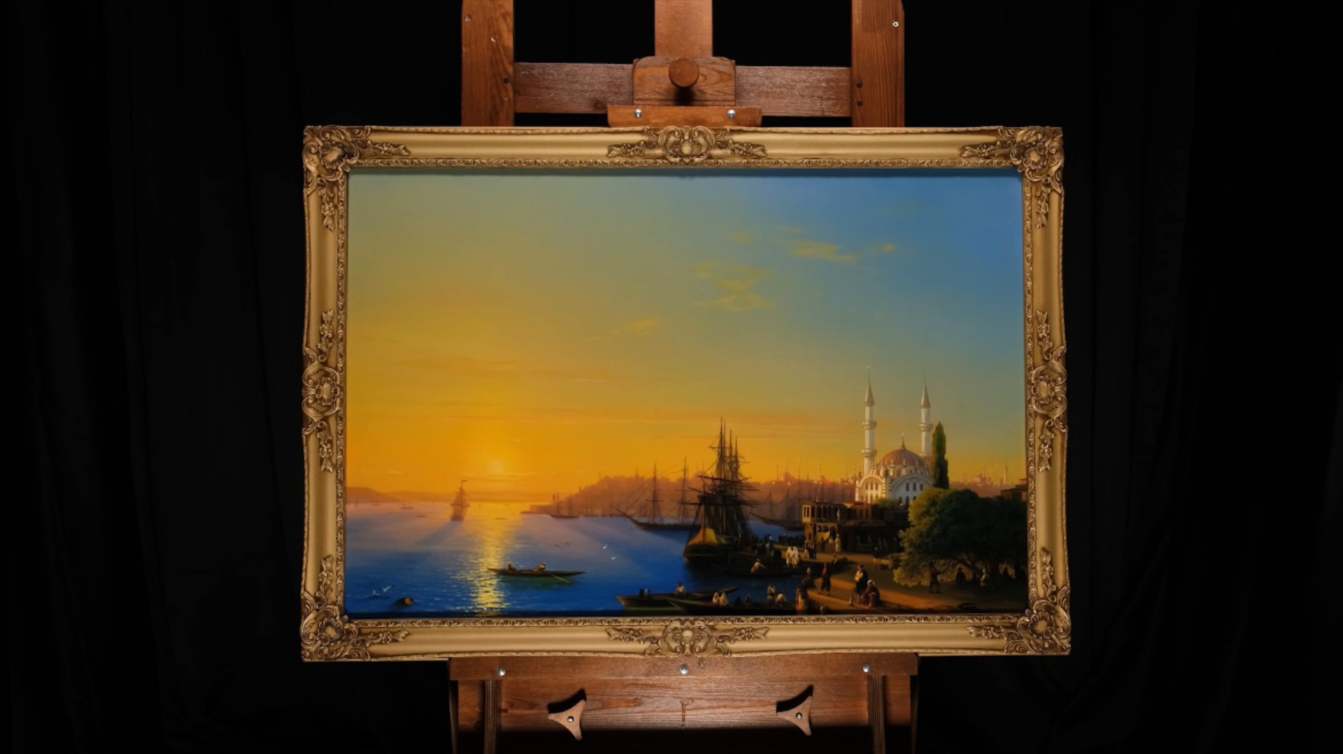 Иван Айвазовский "Вид Константинополя и Босфора" смотреть онлайн