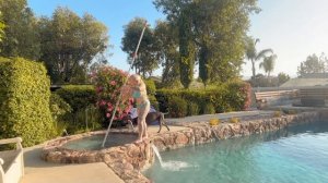[4K USA] Transparent Cleaning the magic of cleaning the pool! Clean with me   Anna Eva See Through