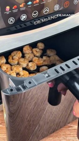 4 Креветки в чесночном соусе в аэрогриле Demiand 🧄