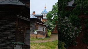 Староладожский женский монастырь на реке Волхов.