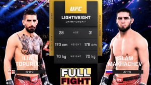 Илия Топурия vs Ислам Махачев  Полный бой - UFC 5