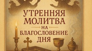 Утренняя молитва на благословение дня
