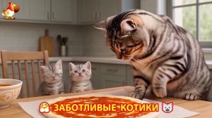 Заботливые котики спешат на помощь (134)