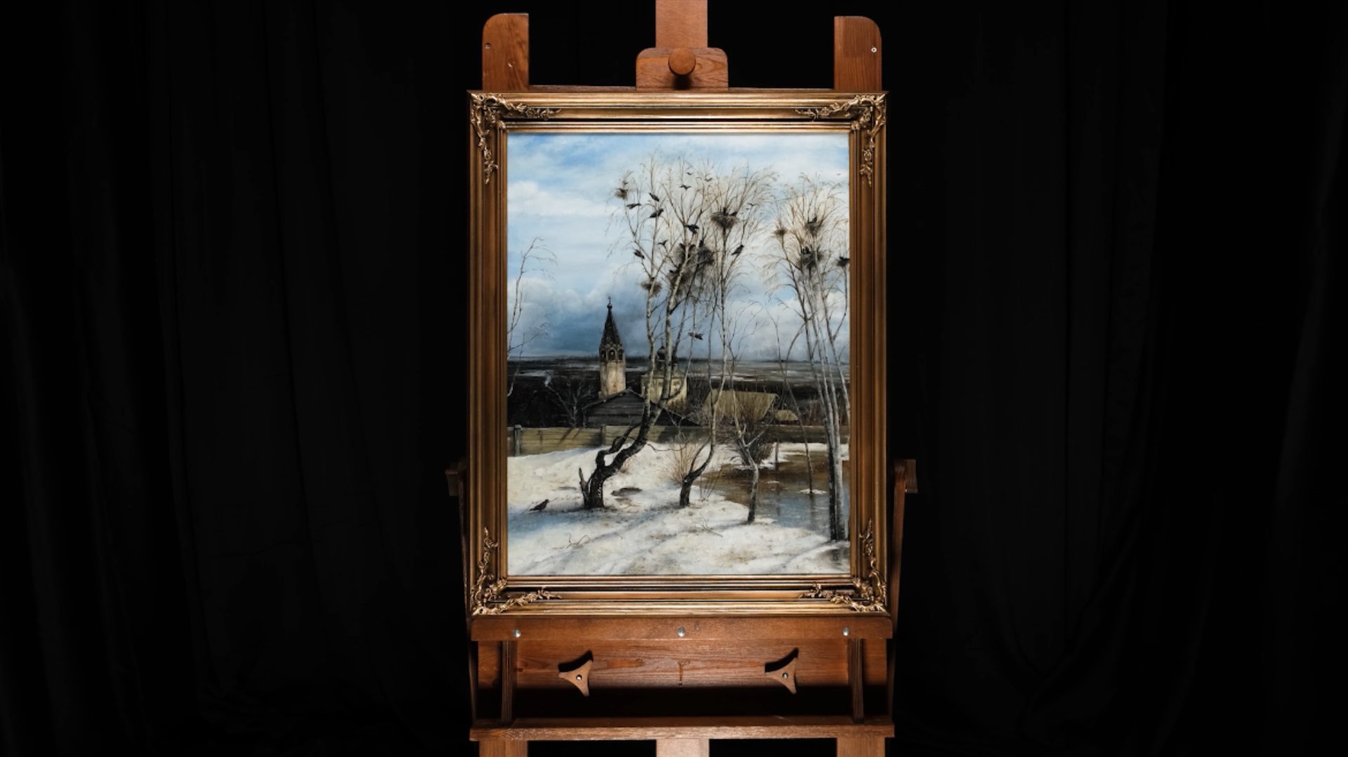 Алексей Саврасов "Грачи прилетели" 65х50 см смотреть онлайн