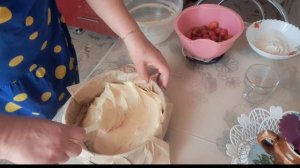 Ягодный ПИРОГ С КЛУБНИКОЙ🧀🍓 Кексово-бисквитное тесто👍😋