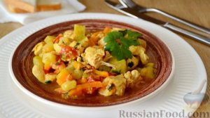 Летом очень актуально. СОТЕ ИЗ КУРИЦЫ, КАБАЧКОВ И ПОМИДОРОВ