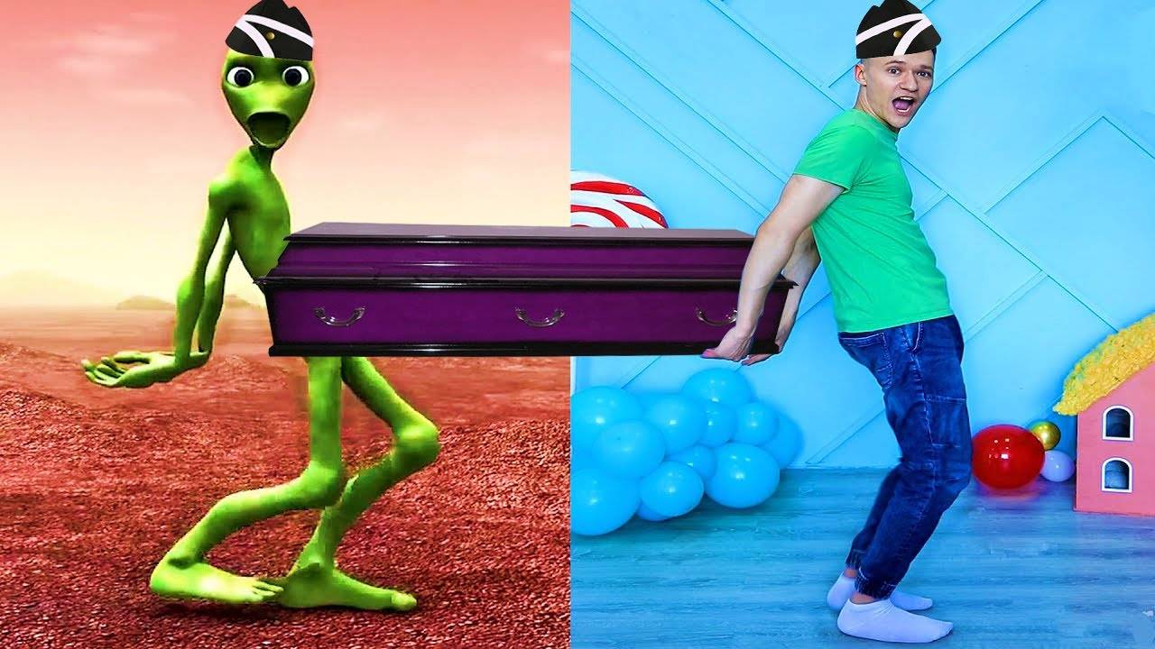 Коффин Дэнс Мем - Повторяем за пришельцем El Chombo - Dame Tu Cosita смотреть онлайн