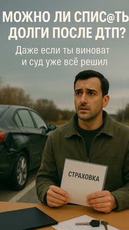 💥 Попал в ДТП и теперь должен крупную сумму?