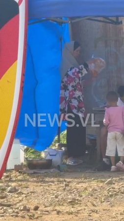 На пляже во Владивостоке
