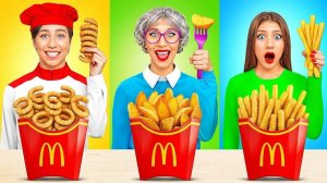 Кулинарный Челлендж: Я против Бабушки | Вкусные Кухонные Рецепты