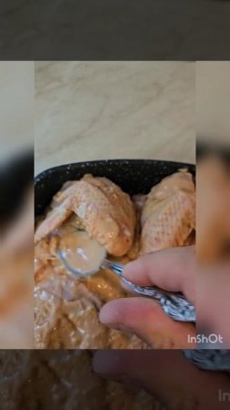 Кирица на решетке в чесночном соусе